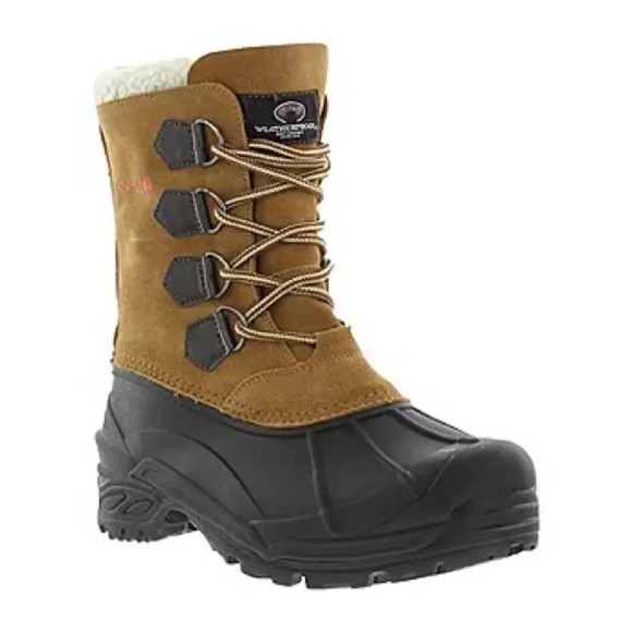 Weatherproof Mens Gorge Insulated Winter Boots Flat Heel - Picture 2 of 11